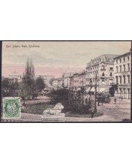 F-EX47728 NORWAY NORGE 1913 POSTCARD TO SPAIN. CHRISTIANIA.