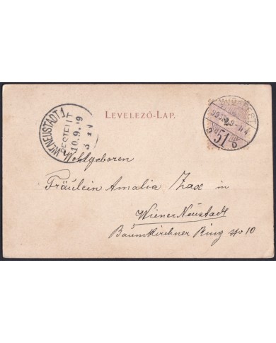 F-EX47737 HUNGARY POSTCARD CIRCA 1909 BUDAPEST.