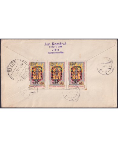 F-EX47747 CZECHOSLOVAKIA 1962 REG FDC CHILDREN & SHIP.