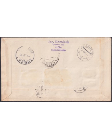 F-EX47750 CZECHOSLOVAKIA 1962 REG FDC INTERNATIONAL PHILATELIC EXPO.