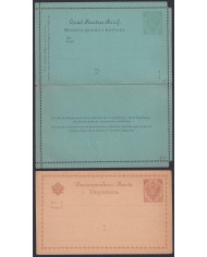 F-EX47758 BOSNIA POSTAL STATIONERY S.XIX-XX. 2 DIFFERENTS.