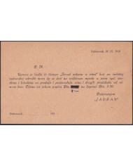 F-EX47762 SERBIA 1930 POSTAL HISTORY CARD DUBROVNIK.
