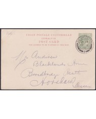 F-EX47769 GIBRALTAR 1906 POSTCARD QUEEN ROCK.