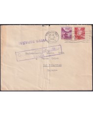 F-EX47773 SWITZERLAND 1938 FRIBOURG TO IRUN CENSORSHIP CENSURA MILITAR.