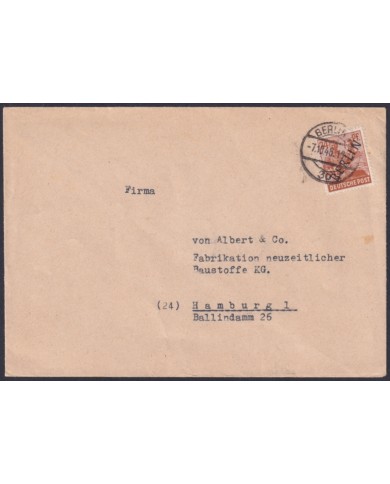 F-EX47780 GERMANY BERLIN 1948 COVER WITH “BERLIN” OVERPRINT.