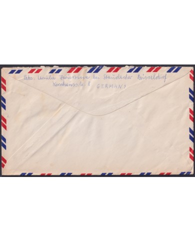 F-EX47782 GERMANY 1961 COVER WITH OLYMPIC GAMES USED TO USA.