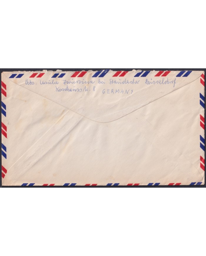 F-EX47782 GERMANY 1961 COVER WITH OLYMPIC GAMES USED TO USA.