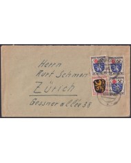 F-EX47783 GERMANY FRECH ZONE 1946 COVER COAST OF ARMS.