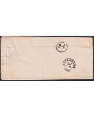 F-EX47789 GERMANY 1851 PRUSSIA DARMSTADT OFFICIAL STAMPLESS COVER.