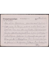 F-EX47812 GERMANY 1943 WWII POW STALAG VA KRIEGSGEFANGENENPOST TO FRANCE.