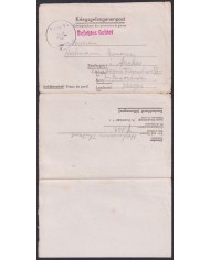 F-EX47813 GERMANY 1943 WWII 64 POW STALAG VA KRIEGSGEFANGENENPOST TO FRANCE.