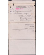 F-EX47815 GERMANY 1943 WWII POW STALAG VA 54 KRIEGSGEFANGENENPOST TO FRANCE.