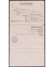 F-EX47818 GERMANY 1943 WWII POW STALAG VA 54 KRIEGSGEFANGENENPOST TO FRANCE.