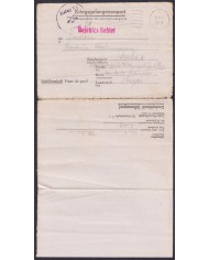 F-EX47819 GERMANY 1943 WWII POW STALAG VA 54 KRIEGSGEFANGENENPOST TO FRANCE.