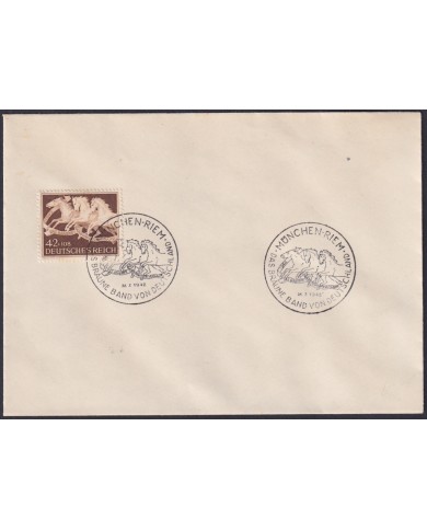F-EX47839 GERMANY 1942 HORSE COVER HAMBURG.