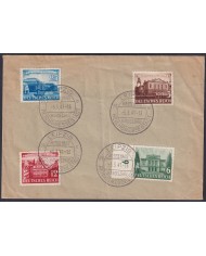 F-EX47850 GERMANY 1941 LEIPZIG FAIR COMPLETE SET CANCEL COVER.