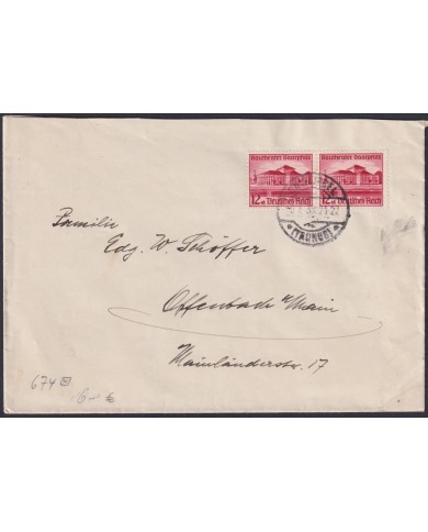 F-EX47859 GERMANY 1938 TAUNUS GAUTHEATER SAAR COVER.