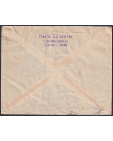 F-EX47860 GERMANY 1930 COLONIAL GOVERNOR & SAAR COVER.
