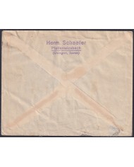 F-EX47860 GERMANY 1930 COLONIAL GOVERNOR & SAAR COVER.