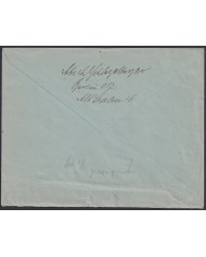 F-EX47864 GERMANY 1940 DANZING OVERPRINT REGISTERED COVER.