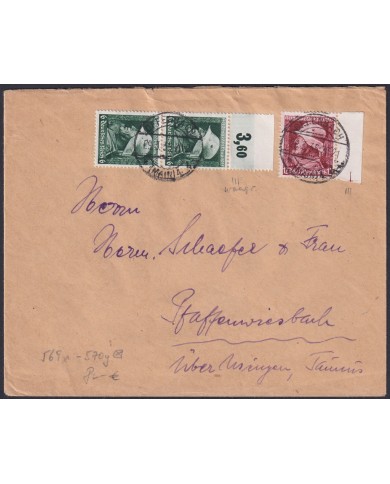 F-EX47865 GERMANY 1935 SOLDIER COVER.