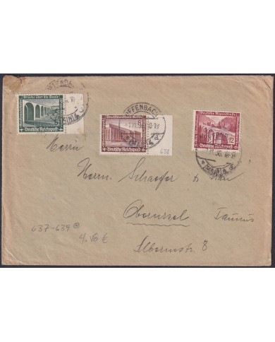 F-EX47866 GERMANY 1936 BUILDING BRIDGE ARCHITECTURE COVER.