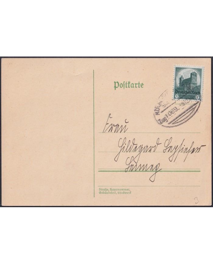 F-EX47870 GERMANY 1934 NURENBERG CONGRESS CASTLE CART.