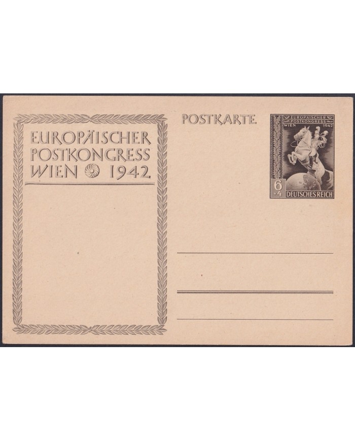 F-EX47876 GERMANY 1942 POSTAL STATIONERY AUSTRIA UPU CONGRESS UNUSED.