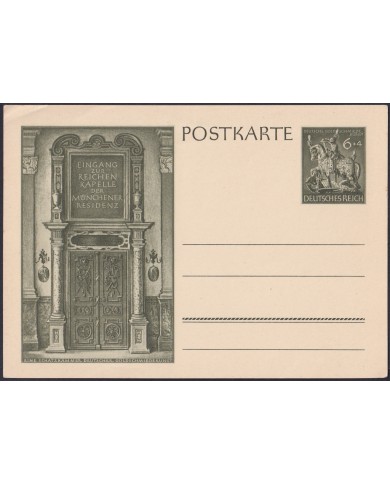 F-EX47880 GERMANY 1943 POSTAL STATIONERY HOUSE OF GERMAN ART UNUSED.