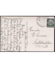 F-EX47890 GERMANY 1938 POSTCARD ARCHITECTURE SPECIAL CANCEL.