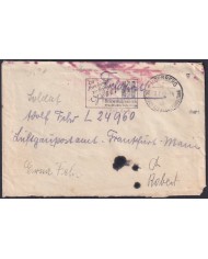 F-EX47892 GERMANY 1940 FREE POST COVER RED CROSS SPECIAL CANCEL NURENBERG