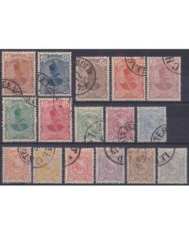 F-EX47933 IRAN PERSIA 1898 SHAH FINE USED +30€.