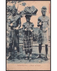 F-EX40224 FERNANDO POO SPAIN POSTCARD 1913 BUBIS ETHNIC TYPES INDIGENOUS.