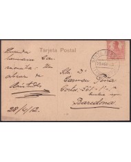 F-EX40224 FERNANDO POO SPAIN POSTCARD 1913 BUBIS ETHNIC TYPES INDIGENOUS.