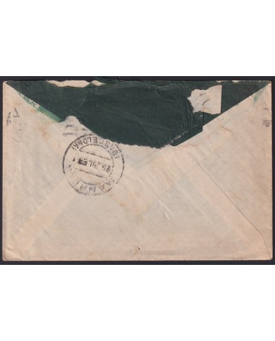 F-EX40942 SPAIN MOROCCO MELILLA 1926 SPAIN MILITAR POST MAESTRANZA DE ARTILLERIA