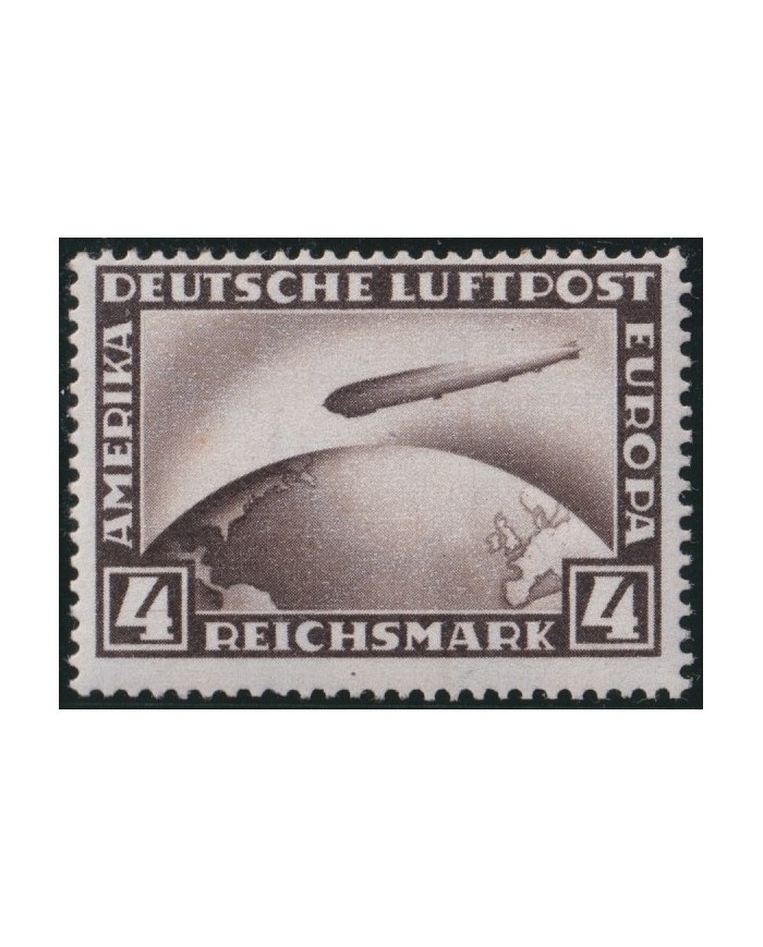 F-EX40213 GERMANY 1928 MNH 4mk ZEPPELIN GLOBE.