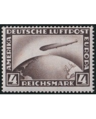 F-EX40213 GERMANY 1928 MNH 4mk ZEPPELIN GLOBE.