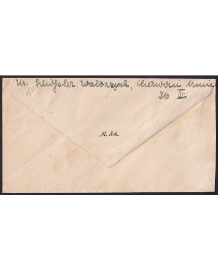 F-EX42237 POLAND 1946 MILITAR CENSORSHIP COVER WAR DESTRUCTIONS WWII.