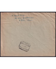 F-EX43119 MONACO 1949 REGISTERED COVER TO SPAIN SHIP.