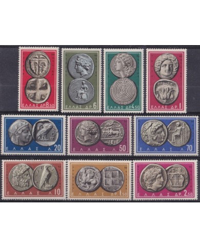 F-EX47948 GREECE MNH 1959 OLD COINS.
