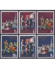 F-EX48178 MALTA MNH 1980 HELSIEN SLIEN SHIP BARCOS END OF MILITARY FACILITIES AGREEMENT.