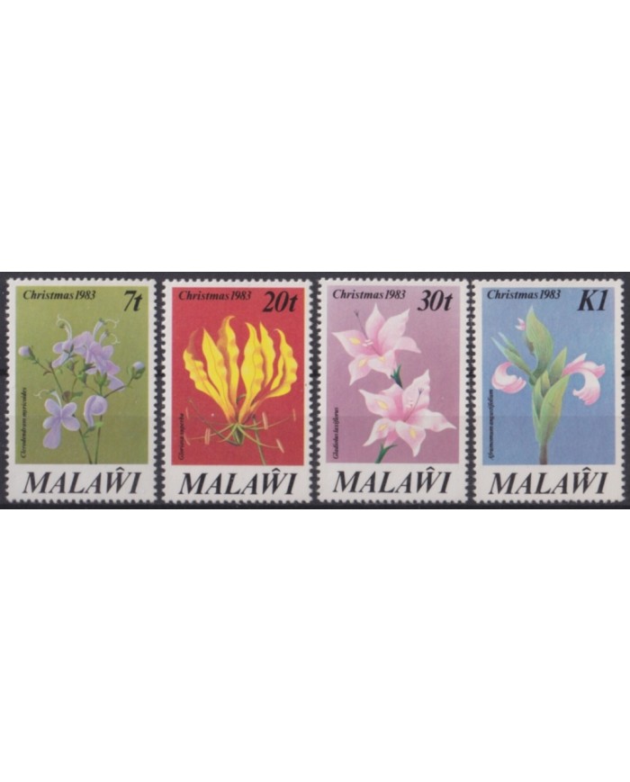 F-EX48207 MALAWI MNH 1983 CHRISTMAS NAVIDAD FLOWER FLORES.