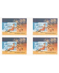 F-EX15118 LAOS MNH 1994 IMPERF & UNCUT PROOF BLOCK 4 ATLANTA BASEBALL OLYMPIC GAMES.