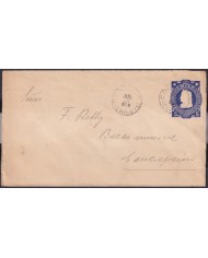 F-EX48532 CHILE 1903 COLUMBUS STATIONERY CORONEL USED IN 1905.