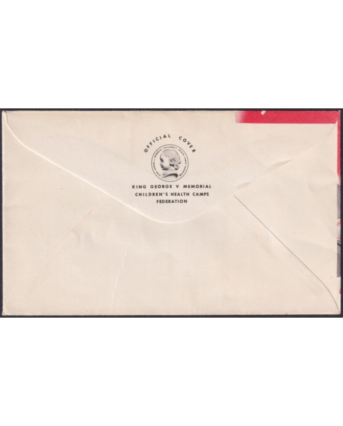 F-EX48547 NEW ZEALAND 1954 FDC HEALTH CHILDREN USED