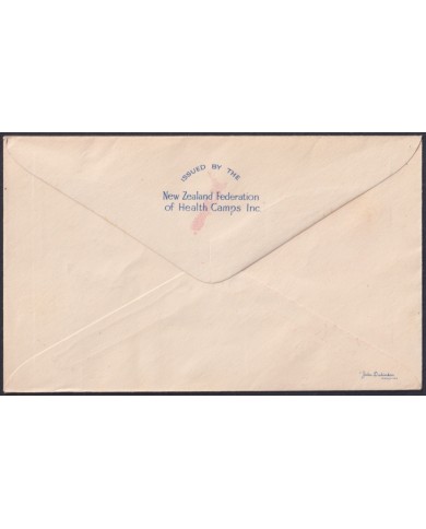 F-EX48544 NEW ZEALAND 1950 FDC HEALTH CHILDREN USED.