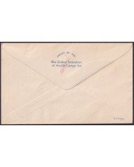F-EX48544 NEW ZEALAND 1950 FDC HEALTH CHILDREN USED.
