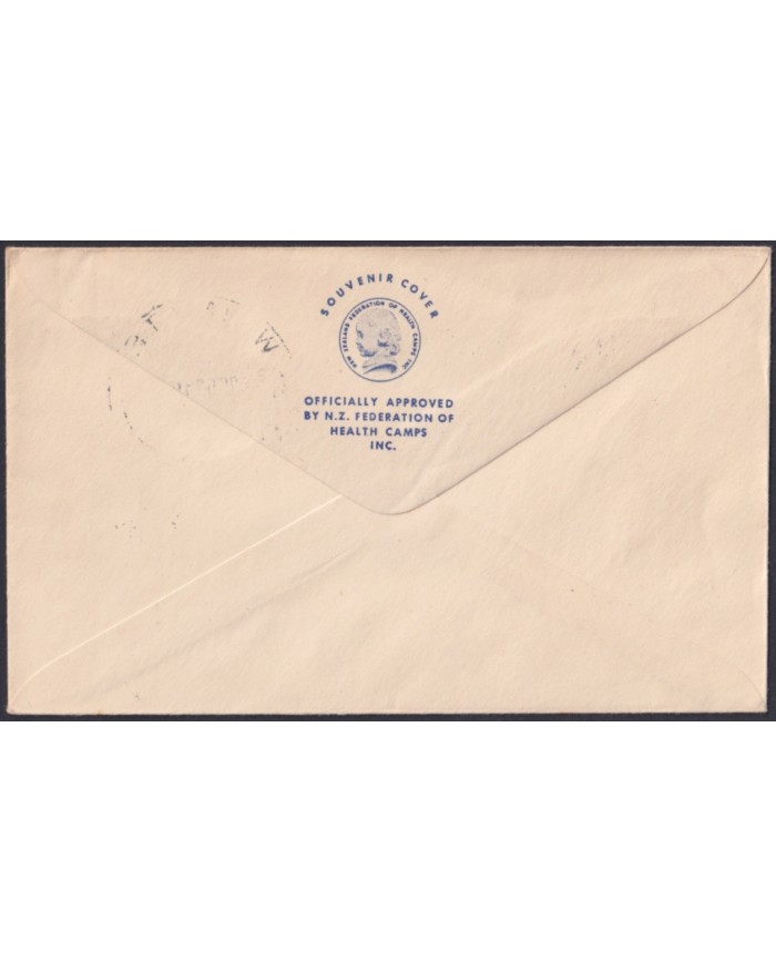 F-EX48539 NEW ZEALAND 1952 FDC HEALTH CHILDREN USED.