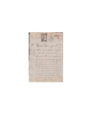 1874-PS-7 ESPAÑA SPAIN REVENUE SEALLED PAPER PAPEL SELLADO 1874 SELLO 11n + WAR TAX BLACK.