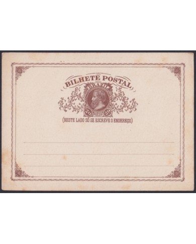 F-EX48647 BRAZIL BRASIL S.XIX POSTAL STATIONERY UNUSED.
